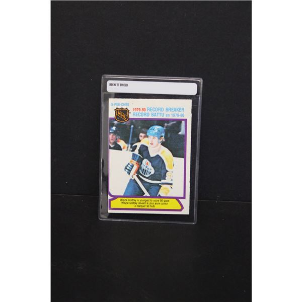 Wayne Gretzky 1980-81 OPC Record Breaker Card