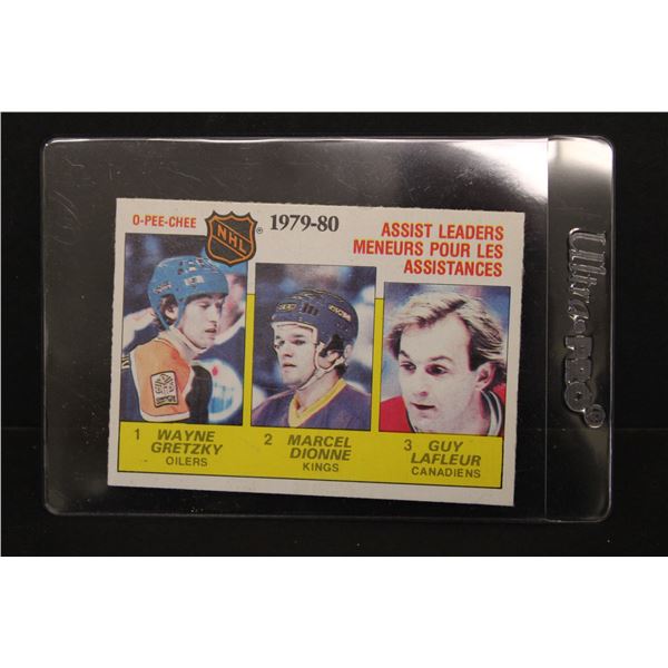 NHL Assist Leaders Card 1980-81 OPC  - Wayne Gretzky