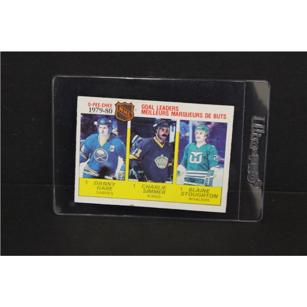 NHL Goal Leaders Card 1980-81 OPC