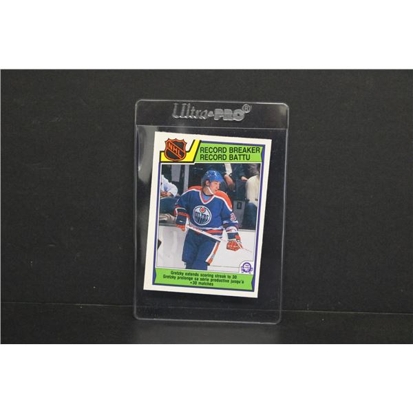 NHL Wayne Gretzky Record Breaker 1983-84 OPC  Card