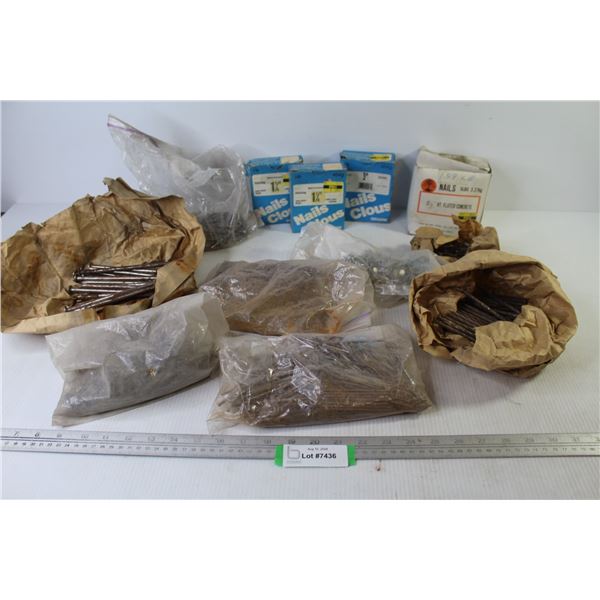 Nails - Fluted Concrete - Finishing - Spikes - Spiral