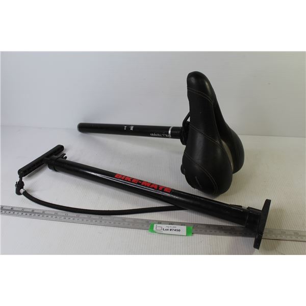 Mega Soft Bicycle Seat - Bike Mate Tire Air Pump
