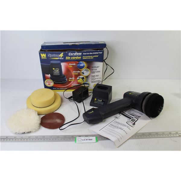 Wen System 4 - Cordless Four in One Orbital Tool (running - untested - handle is sticky)