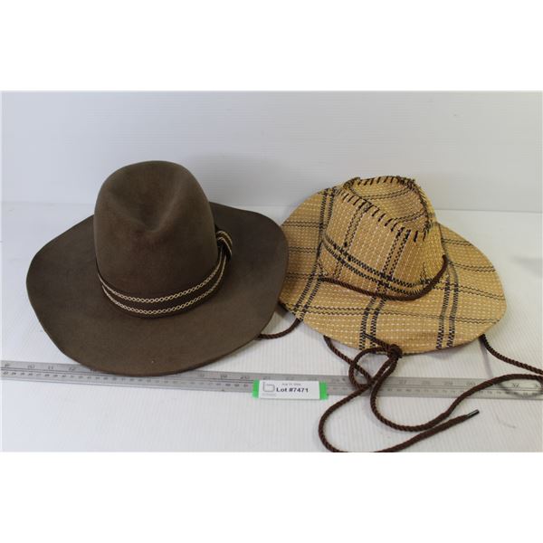 (2) Cowboy Hats (unknown size)