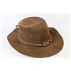 Image 2 : Leather Cowboy Hat w/Braided Leather Headband (unknown size) - Woven Cowboy Hat w/Braided Horse Hair