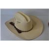 Image 4 : Leather Cowboy Hat w/Braided Leather Headband (unknown size) - Woven Cowboy Hat w/Braided Horse Hair