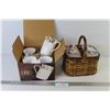 Image 1 : Heavenly Host 4 Cup set in Box - Small Sewing Box