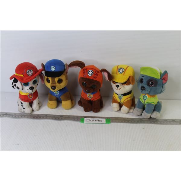 (5) Paw Patrol Plush Animal Toys