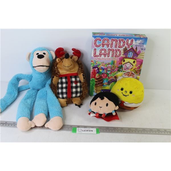 Candy Land Game - (4) Stuffed Toys