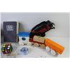 Image 4 : Wooden Bowl - Wooden Train - Rubik's Cube - Book Bank - Marathon Watch (working) - Misc. Items