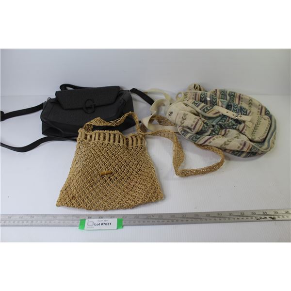 (2) Purses - Knapsack Hand Bag