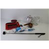 Image 7 : Mono Pod Extendable Camera Holder - Leather Belt - Wisk Broom - Manicure Set - Silver Plated Snow Fl
