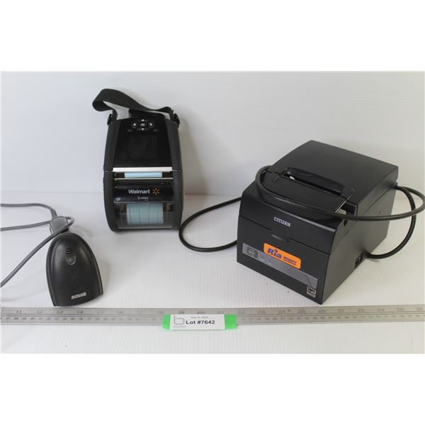 Bar Code Scanner - Zebra Wi-Fi Receipt Printer - Citizen Ria - Money Transfer