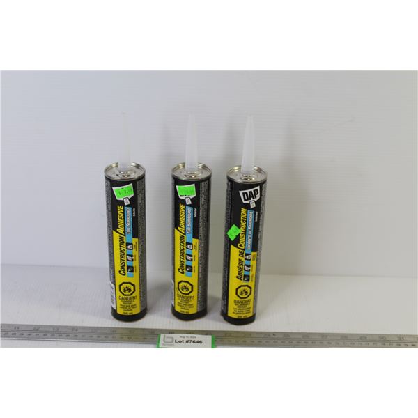 (3) Dap Construction Adhesive - Tub Surrounds