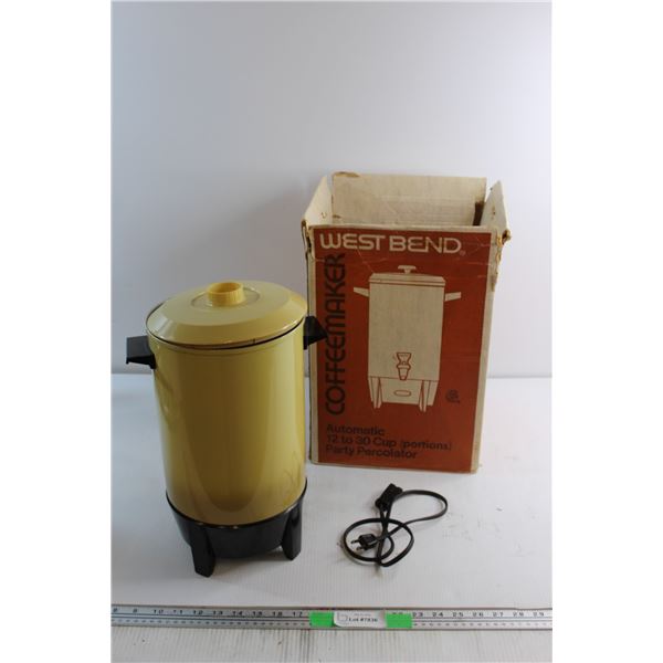 Westbend Automatic Coffeemaker 12 to 30 Cups - Untested , As Is