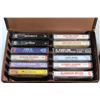 Image 2 : (12) Assorted Cassettes with Case and Cassette Storage Box