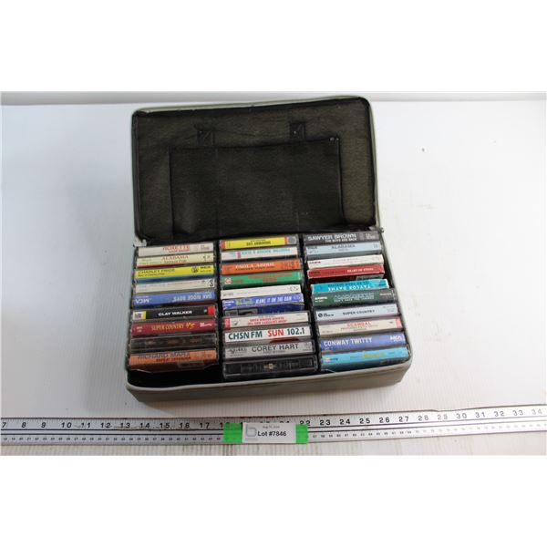 (29) Assorted Cassettes with Case