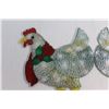 Image 2 : (2) Quasikoka Chicken with Scarf Holiday Decorations
