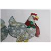 Image 3 : (2) Quasikoka Chicken with Scarf Holiday Decorations