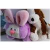 Image 4 : Bunny Decoration Stand and (2) Bunny and Dog Plush Dolls
