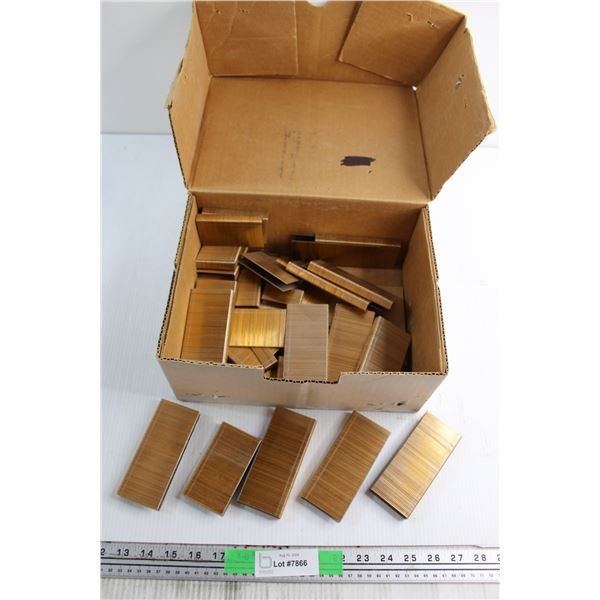 Box of Stanley 2'' Staples