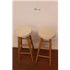 Image 1 : * (2) Wooden Stools 29'' x 12'' - Some Stains