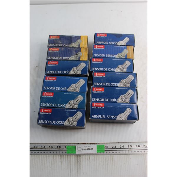 (12) Denso Assorted Air/Fuel and Oxygen Sensors