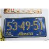 Image 3 : (4) Alberta Licence Plates