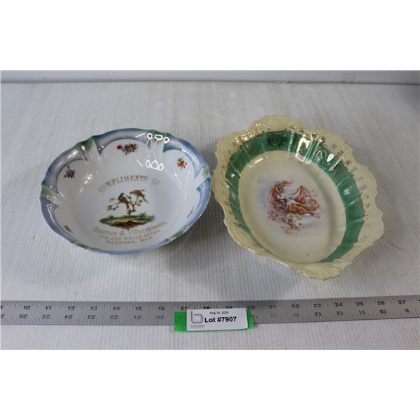 (2) Decorative Bowls - Some Chipping