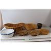 Image 1 : (7) Assorted Various Wicker Baskets
