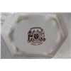 Image 3 : Pyrex Vase, Kernewek Cream and Sugar, Red Glass Vase, Small Floral Decorated Basket, Small Copper Ba
