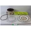 Image 1 : Potpourri Crock Pot - Turns On, Plastic Tray Divided, Clear Plate, Presidents of The United States P