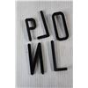 Image 2 : Assorted Wooden White and Black Letters