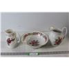 Old Foley Harmony Rose Pitchers, Old Foley Harmony Rose Bowl, Lord Nelson Pottery Pitcher