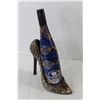 Image 3 : Leopard Stiletto Shoe Wine Bottle Holder, The Vibrant Vine Wine Bottle