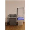 Image 1 : Laundry Hamper, Plastic Tub, Plastic Handle, Garbage Bag Stand