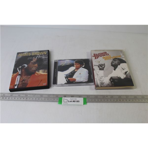(2) James Brown DVD - Michael Jackson CD