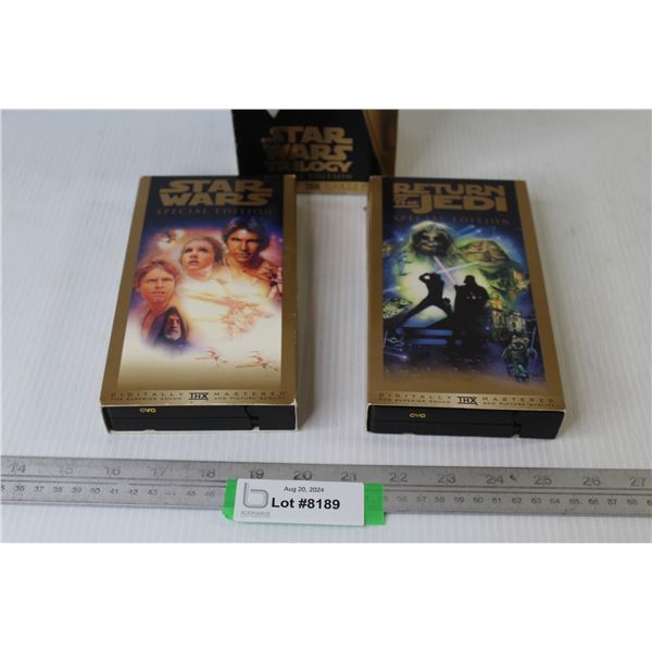 Star Was Trilogy VHS Tapes - (missing one tape)