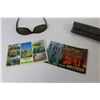 Image 6 : Blue Glass Sunglasses (stamped 18 k made in Italy - magnetic) - Sunglasses - (2) Vintage Postcards