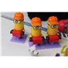 Image 6 : Plastic Container of Crayons - Minions - Matchbox Puzzle - (2) Frisbees - Mulit Verse Puzzles - Misc