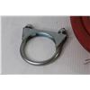 Image 2 : 6' / 1/2" / 250psi Rubber Air Hose - Muffler Clamp