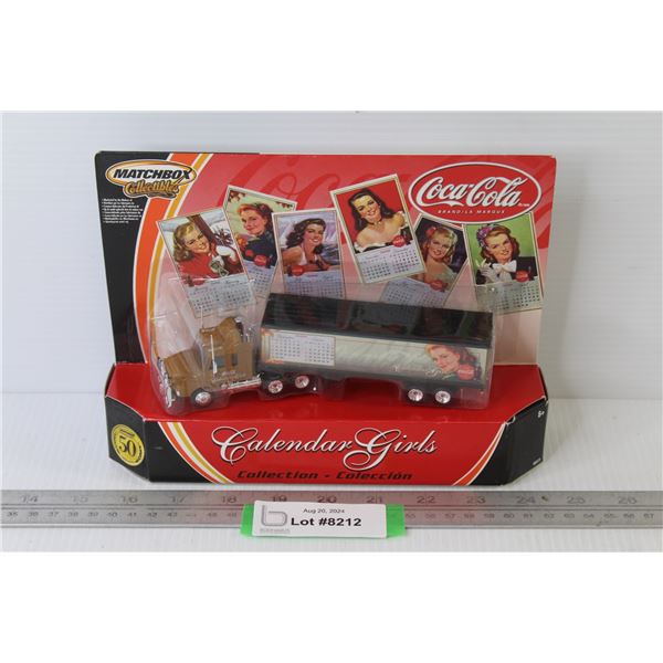 Match Box Coca-Cola Calendar Girls Collection Semi Truck