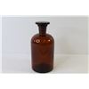 Image 3 : Brown Glass Medical Bottle w/Lid