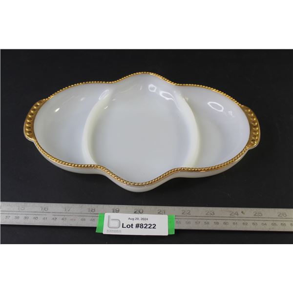 Fire King Oven Ware Divided Dish