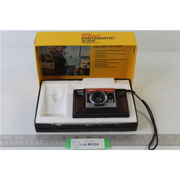 Kodak Instamatic X-35F Pocket Camera in Box (untested)