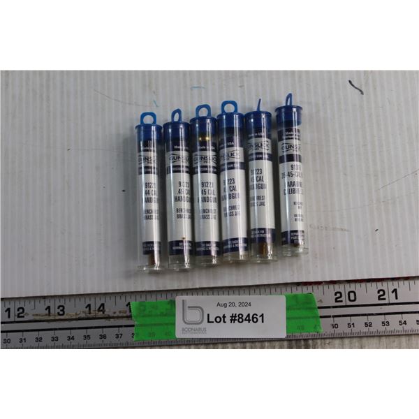 (6) Gunslick Pro Gun Cleaners 35 - 45, .44 and .45 CAL Benchrest Mop and Brass Jags