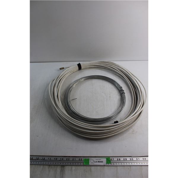 Coaxial Cable and Roll of Metal Wire