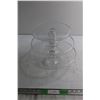 Image 1 : PC Tiered Glass Cake Stand/ Cupcake Stand 9.5'' x 12.5''