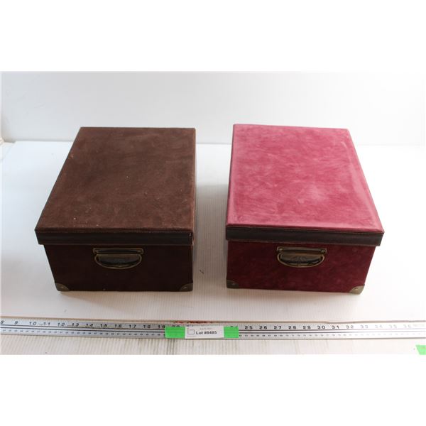 (3) Storage Velvet Boxes 15'' x 11'' x 8''