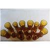 Image 4 : (15) Amber Glass Drinking Glasses